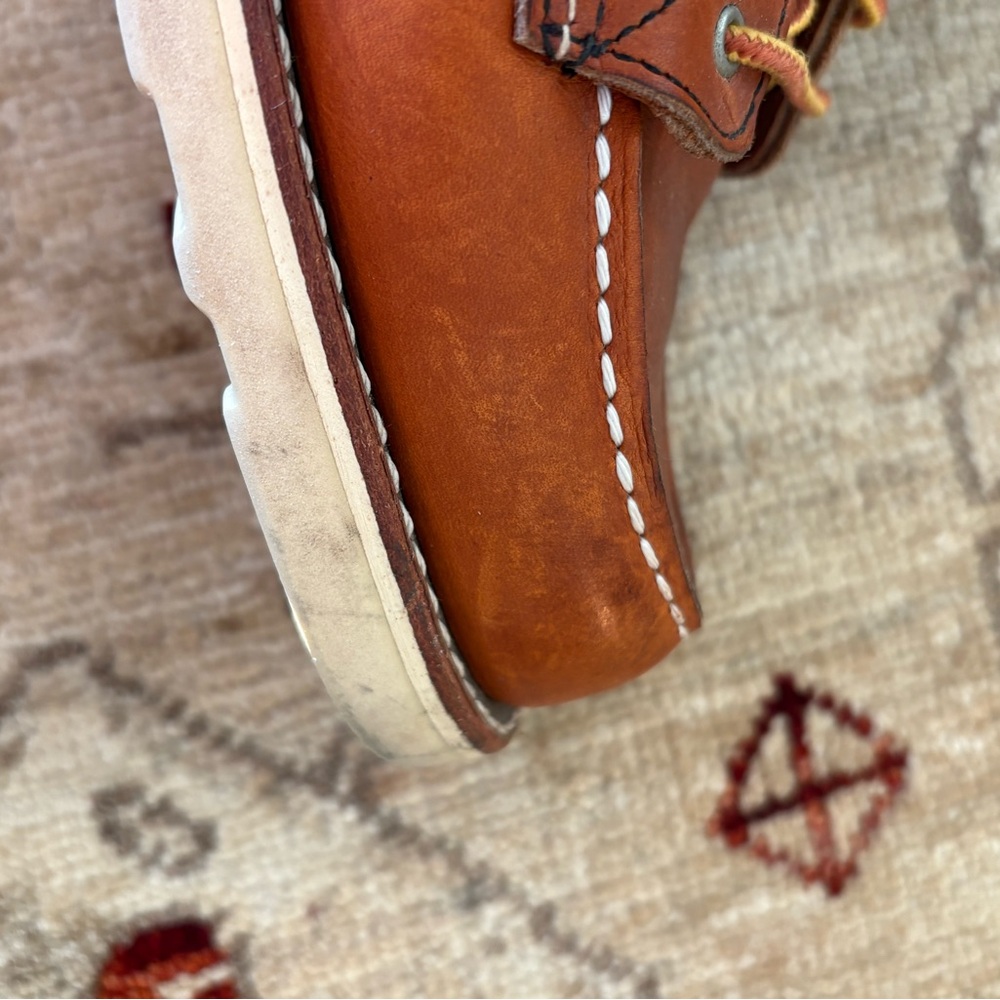 Red Wing Shoes Women’s Moc Boots - Tan Leather - Picture 11 of 12